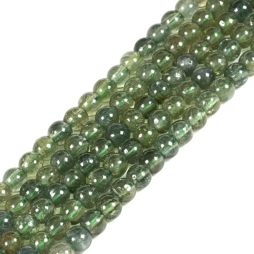 Vista 63 de 7 piedras preciosas de chakras de 0.157 in redondas de cristal curativo sueltas de 16 pulgadas para hacer cuentas de joyería