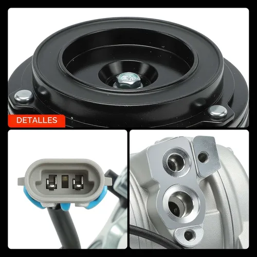 Vista 10 de Compresor de aire A-Premium con embrague compatible con modelos Chevrolet, GMC - Silverado, Sierra, Tahoe, Yukon, Suburban, Express, Escalade