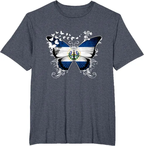 Vista 80 de Camiseta con diseño de bandera de El Salvador