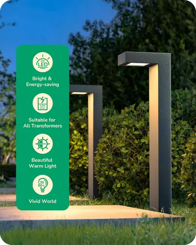 Vista 2 de EDISHINE Paquete de 6 conectores de cable de bajo voltaje, conectores de cable de iluminación de paisaje, impermeables, para iluminación