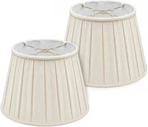 Vista 21 de Royal Designs, Inc. Empire English Pleat Lamp Shade, BSO-724-14BG, 10 x 14.5 x 10, Beige