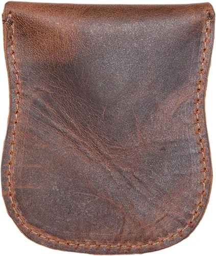 Vista 2 de Hide & Drink, Bolsa de monedas con curvas, estuche de bolsillo para centavos, bolsa rústica, accesorio de viaje, cuero de grano completo, hecho a