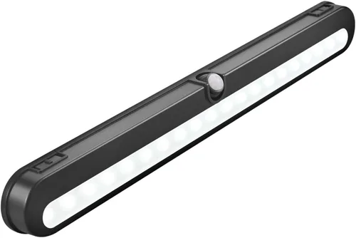 Vista 9 de Alivation Luces de armario a pilas, luces LED con sensor de movimiento, luces para interiores debajo del gabinete, luces debajo del mostrador