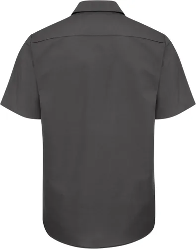 Vista 4 de Red Kap Men's Industrial Work Shirt Carbón