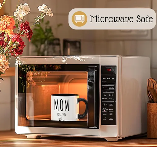 Vista 4 de Juego de tazas de café Mom Dad Est 2026, regalo para padres que esperan y nuevos padres para parejas, anuncio de embarazo, regalo de revelación