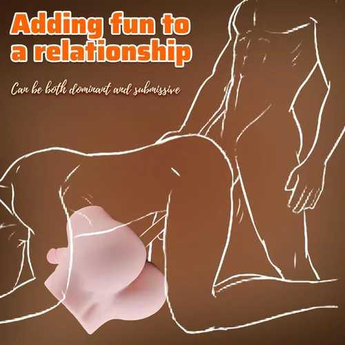 Vista 4 de Muñeca sexual transexual con consolador flexible de 8 pulgadas, muñecas sexuales trans unisex con orificio vaginal y anal apretado, juguetes