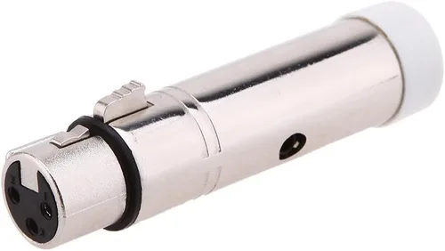 Vista 6 de Lixada 2.4G DMX512 receptor hembra inalámbrico XLR, control de luces LED para fiestas, plateado (Receiver-Silver)
