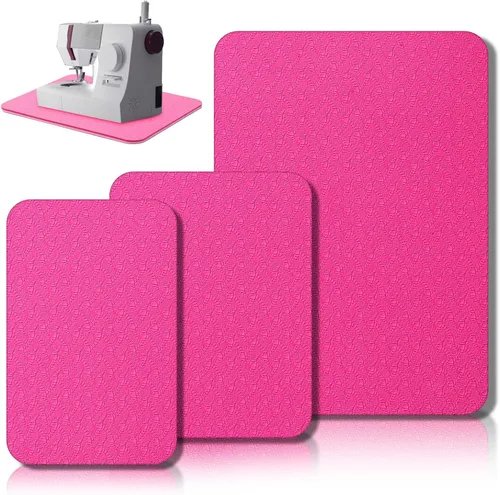 Vista 20 de Drydiet 3 Piezas Tapetes Silenciadores para Máquina de Coser Tapete de Pedal Almohadilla para Máquina de Coser Goma Antideslizante que se Mantiene
