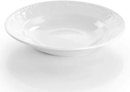 Vista 7 de Elama Charlotte - Vajilla de porcelana (20 piezas), color blanco