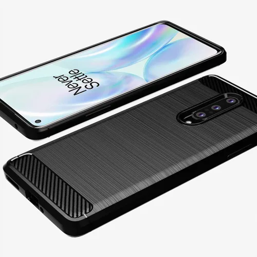 Vista 4 de Osophter Funda para Oneplus 8 [no compatible con Oneplus 8T], 1+8 funda protectora de goma TPU flexible de absorción de golpes para One Plus 8