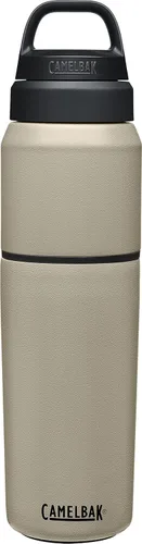 Vista 15 de CamelBak MultiBev - Botella de agua con aislamiento de acero inoxidable y taza de viaje Rosa Terracota/Rosa Camelia