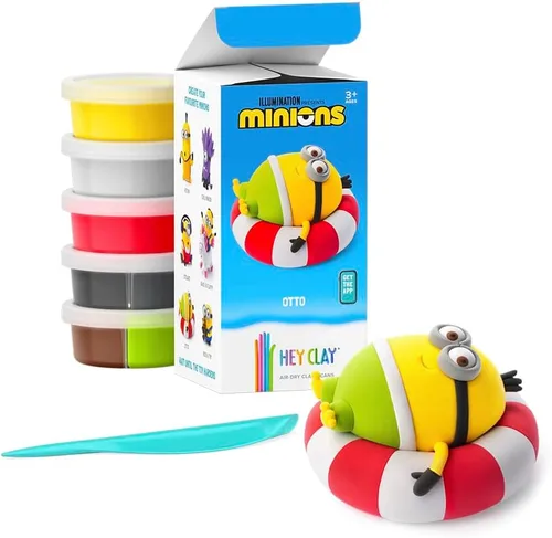 Vista 12 de HEY CLAY Minions - Arcilla de modelado de secado al aire colorida para niños - Kits de manualidades para niños de 4 a 8 años - Juguetes de Minions