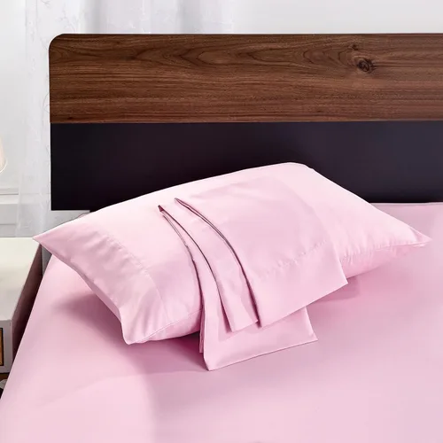 Vista 29 de FreshCulture Fundas de Almohada Beige Tamaño Queen Paquete de 2 - Juego de Fundas de Almohada - Cierre de Sobre - Tela de Microfibra Cepillada Suave
