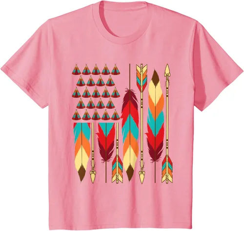Vista 60 de Native American Bandera - Camiseta de veteranos indígenas del Mes del Orgullo, Negro, S
