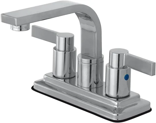 Vista 2 de Kingston KB8468NDL - Grifo de baño central de 4 pulgadas, níquel cepillado