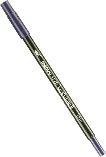 Vista 66 de Uchida 1122-C-3 Marvy Extra Fine Tip Le Plume II Rotulador de doble punta, azul