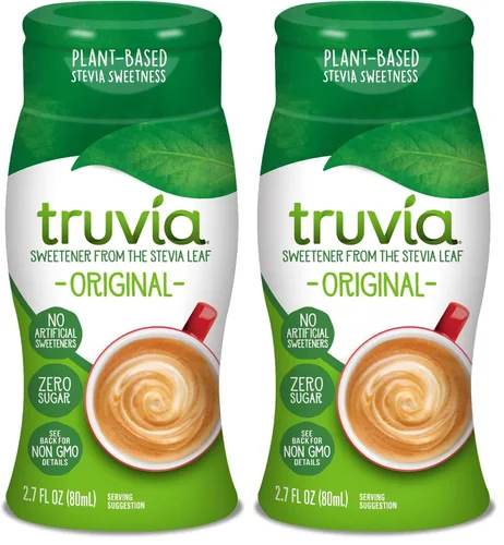 Vista 10 de Truvia Edulcorante líquido de stevia, caramelo, botella de 2.7 onzas líquidas Caramel flavor; water, stevia & natural flavor; 67 servings; 1/4 tsp