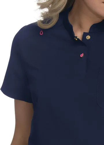 Vista 3 de KOI Betsey Johnson B119 - Top exfoliante de guisante dulce para mujer Flamingo