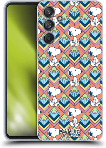 Vista 132 de Head Case Designs Snoopy Deco Dreams - Funda de gel con licencia oficial de Peanuts Blue Pattern [protección de grado militar] compatible con Google