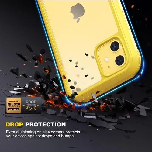 Vista 1068 de DIACLARA - Funda transparente compatible con iPhone XR 6.1 pulgadas 2018