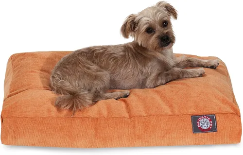 Vista 6 de Majestic Pet Cama para perro de espuma viscoelástica triturada, pequeña con funda extraíble lavable, cama ortopédica rectangular para perros, cama