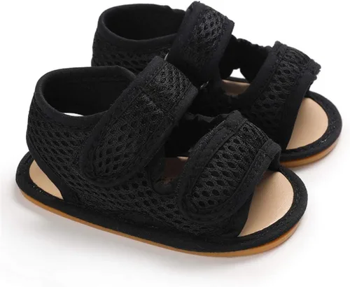 Vista 5 de E-FAK Baby Boys Girls Summer Sandals Outdoor Beach Anti-Slip Rubber Soft Sole Newborn Toddler First Walker Shoes 0-18 Months