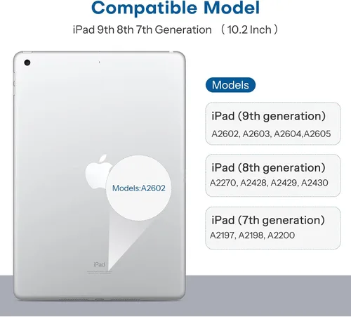 Vista 2 de SPARIN mica protectora para iPad Pro de 10.5 - Vidrio templado de doble protección, compatible con lápiz Apple, apto para funda, de borde redondo