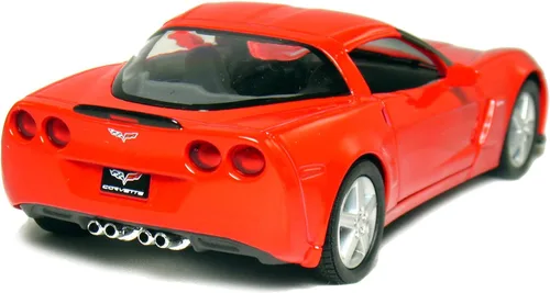 Vista 3 de KiNSMART 2007 Corvette Z06 5 pulgadas escala 1:36 5 pulgadas modelo de metal fundido a presión American Muscle Toy Car. Juego de 4