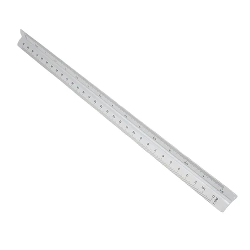Vista 9 de Sonew Engineer Scale Aluminum Triangular Scale Ruler with :20 :25 :50 :75 Gold