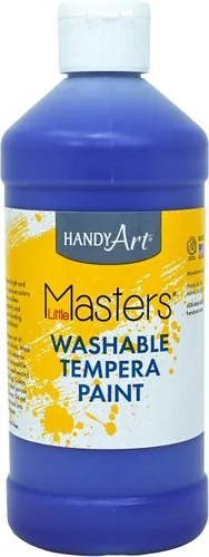 Vista 14 de Handy Art Little Masters - Pintura lavable, 16 onzas, color negro Bright & Mixable, High Opacity, Washable Colors for Classroom, Students, Kids
