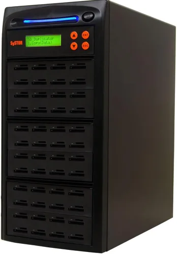 Vista 14 de Systor Duplicador de tarjetas SD/microSD 1:7 - 2GB/Min - Copiadora de memoria flash múltiple independiente y borrador/desinfectante, velocidades