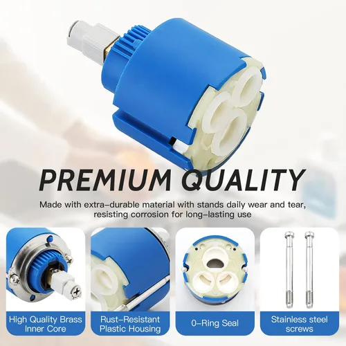 Vista 3 de Compatible con Grohe 46048000 Cartucho de repuesto de cartucho de grifo con válvula mezcladora de una sola mano Cartucho de cerámica