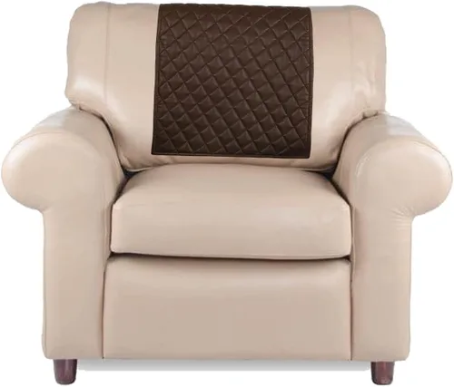Vista 6 de LL LEATHER LOVERS Funda de cuero para reposacabezas de silla reclinable, sofá, sofá biplaza, protector de muebles, funda para asiento de teatro