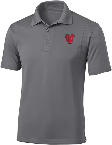 Vista 101 de Polo atlético de micro piqué NCAA para hombre Prime con cuello propio