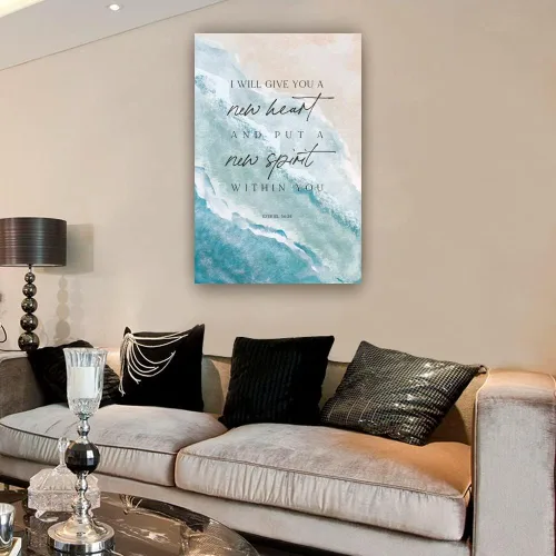Vista 4 de Ezequiel - Póster de 36 y 26 escrituras con versículos bíblicos, arte de pared de oración, decoración de habitación para dormitorio, fotos