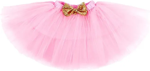 Vista 5 de ODASDO Conjunto de 3 piezas para bebé niña con tutú de princesa para el primer segundo semestre de cumpleaños, falda + diadema