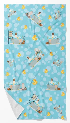 Vista 124 de Caroline's Treasures WDK5738BTLG Airedale - Toalla de baño grande para bañera