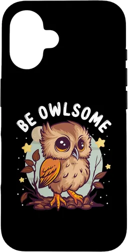 Vista 32 de Funda para iPhone 17 con diseño de humor de búho para los amantes de las aves nocturnas