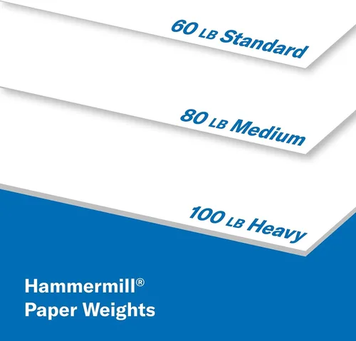 Vista 8 de Hammermill Cartulina, copia a color premium, 60 libras, 8.5 x 11-100 brillante, hecha en los Estados Unidos, 122549R, blanco, 1 paquete (250 hojas)