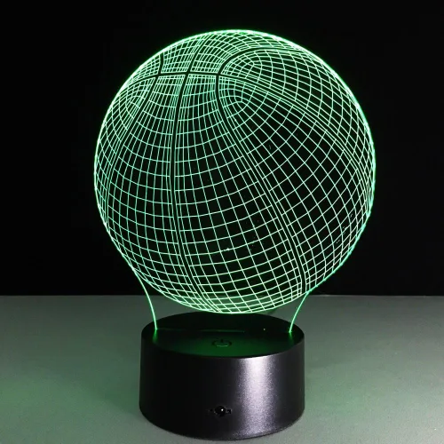 Vista 3 de Lámparas nocturnas 3D de ilusiones ópticas, T1-3deng-lanqiu01, 0.50watts, 5.00 volts