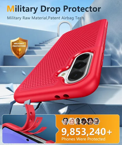 Vista 1044 de FNTCASE Funda para iPhone 17 Pro: Fundas delgadas translúcidas de color azul claro compatibles con MagSafe, protección completa de la cámara