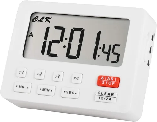 Vista 8 de Jayron Temporizador digital de escritorio de cuenta regresiva para cocina, cronómetro, conteo, agujero magnético para colgar, alarma fuerte