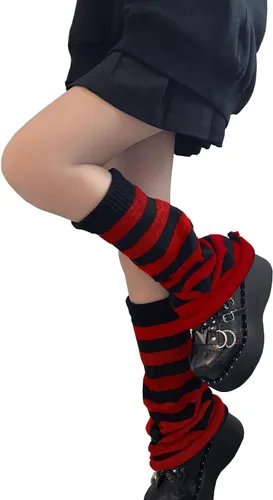 Vista 14 de Sexybody Calentadores de piernas para mujer, Y2K Kawaii con estampado de araña, gótico, Harajuku, Lolita, elegantes y bonitos, calcetines japoneses