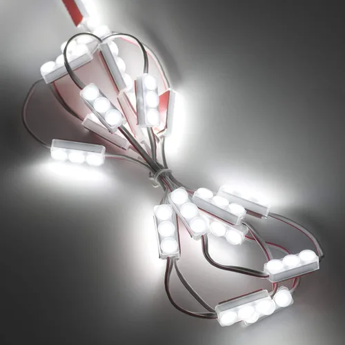 Vista 3 de Q QINGCHEN Mini módulo LED con certificación UL DC12V 6500K blanco 0.5W luz decorativa impermeable para letreros publicitarios de letras con cinta
