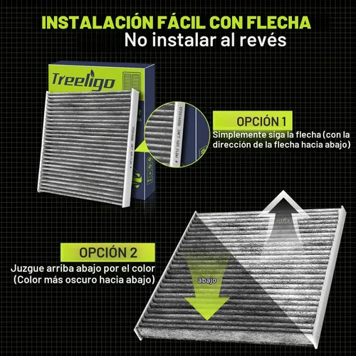Vista 7 de Treeligo Paquete de 2 filtros de aire de cabina CF10134 Compatible con Honda Civic (2006-2015), Accord (2003-2022), CR-V (2007-2016), Odyssey
