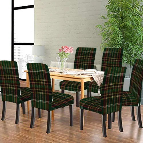 Vista 2 de CAPSCEOLL Juego de 6 sillas Parsons de cocina, súper ajuste, extraíbles y lavables, fundas protectoras para sillas de cocina, comedor, hotel