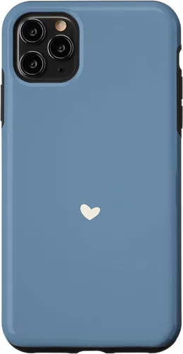 Vista 13 de Misty Blue - Hand Drawn Heart Chic Boho Aesthetic Case for iPhone 16