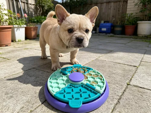 Vista 4 de Dog Slow Feeder Bowl 3-in-1, 2 Cup Capacity Non-Slip Puzzle Toy