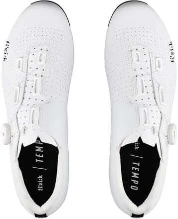 Vista 5 de Fizik Tempo Decos Carbon - Zapatillas de ciclismo para hombre, color blanco, 44.0