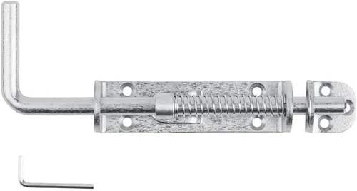 Vista 10 de National Hardware N109-214 V1142 Perno deslizante de servicio pesado con resorte, sin tamaño, negro